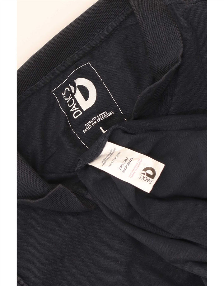 Camisa polo masculina Dack's grande algodão azul marinho