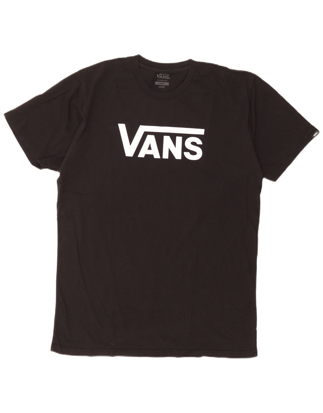 Camiseta Vans Masculina Classic Fit Graphic Top Grande Algodão Preto