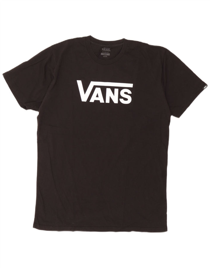 Camiseta Vans Masculina Classic Fit Graphic Top Grande Algodão Preto