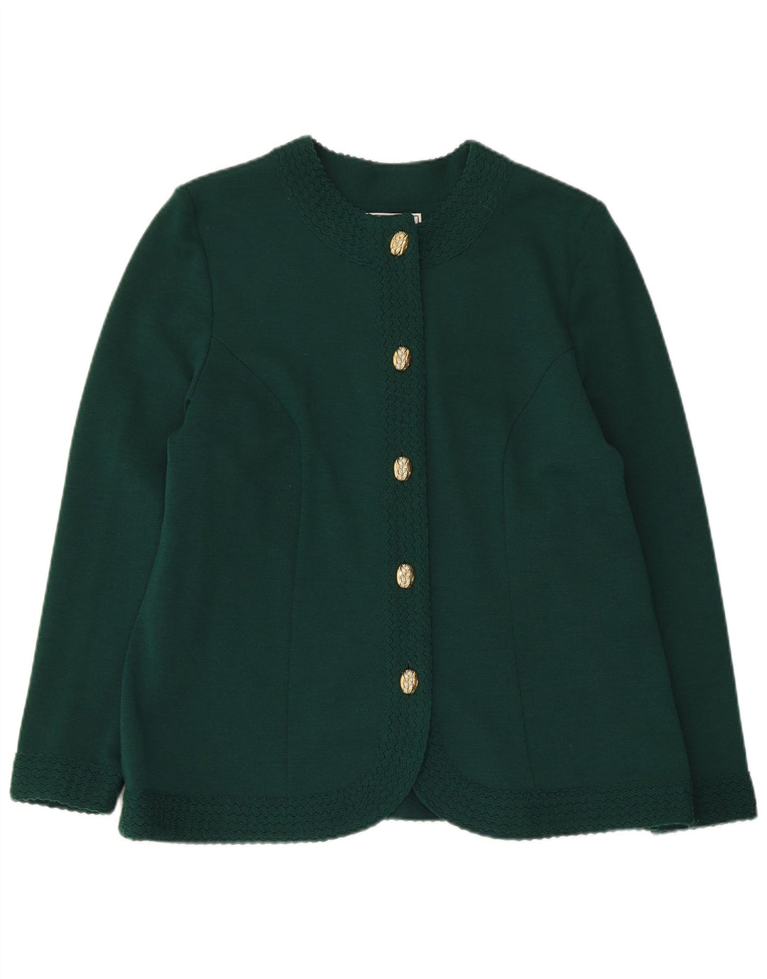 Suéter cardigã feminino Domina IT 52 2XL lã verde