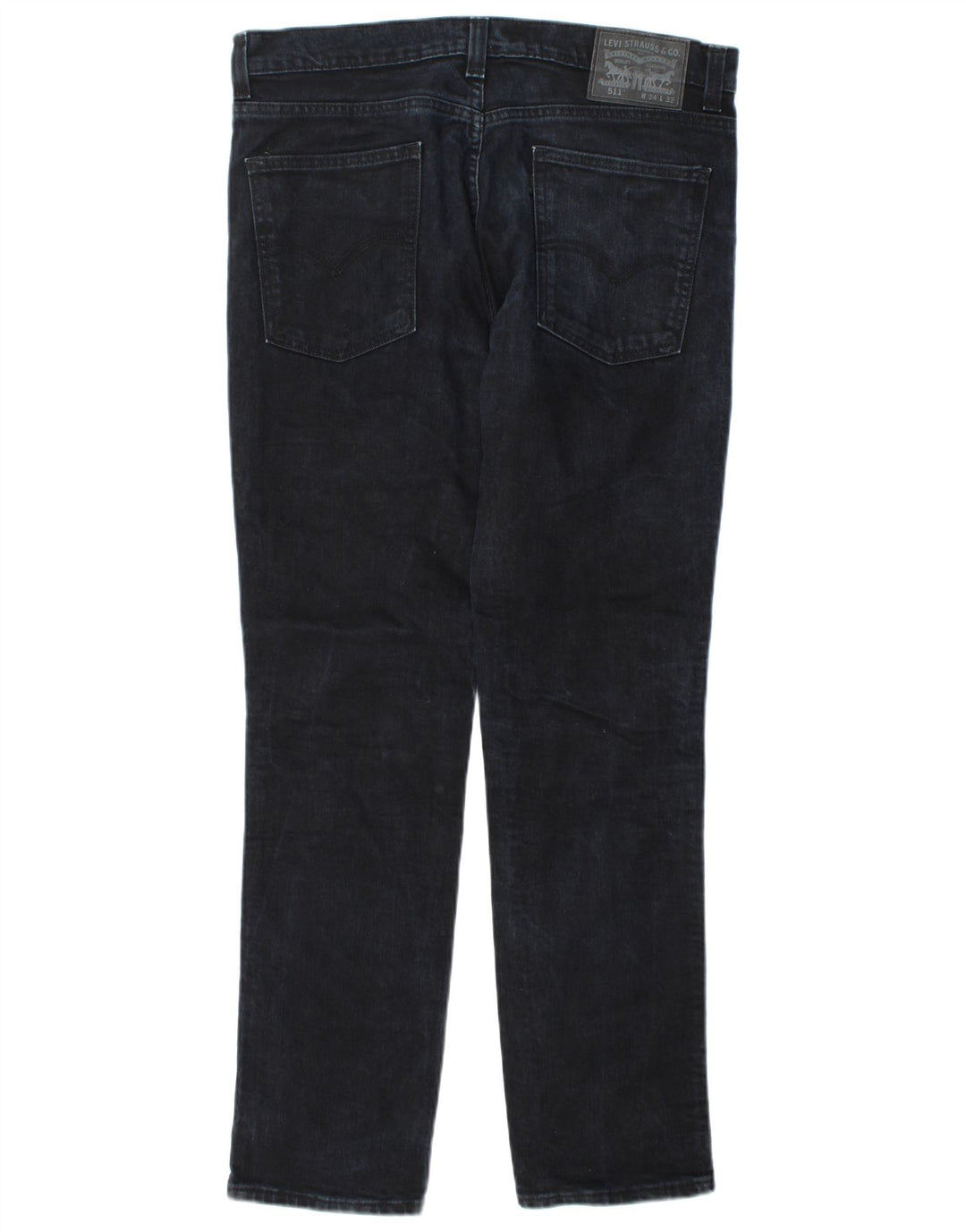 Levi's Masculino 511 Slim Jeans W34 L32 Azul Marinho Algodão