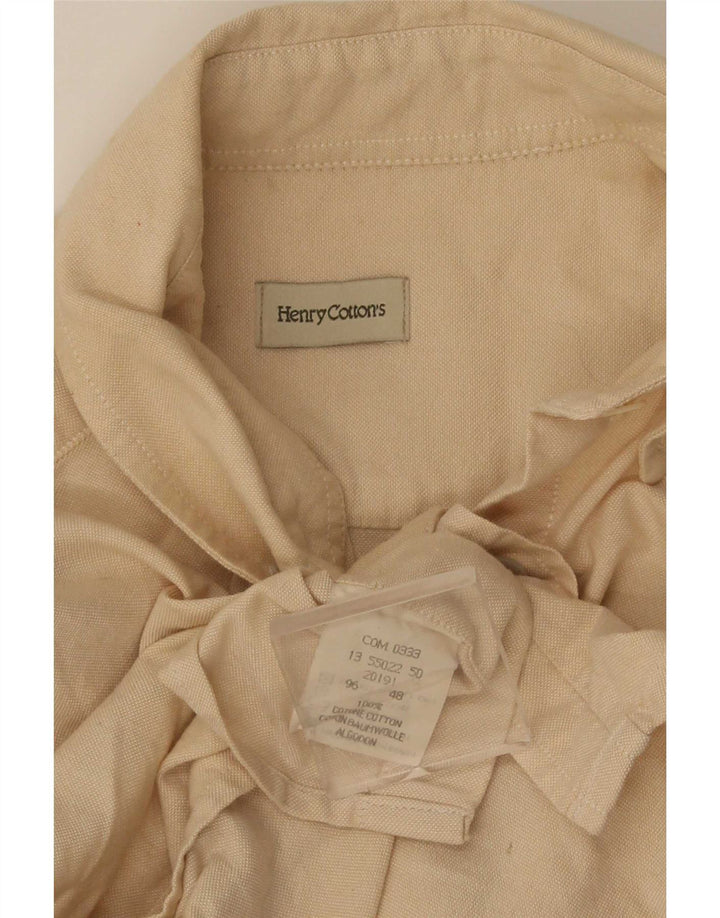 Camisa feminina Henry Cottons IT 48 XL algodão bege