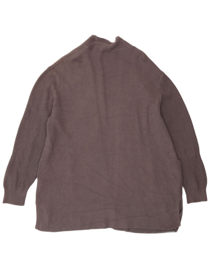 Suéter cardigã aberto feminino Marks & Spencer UK 20 2XL cinza viscose