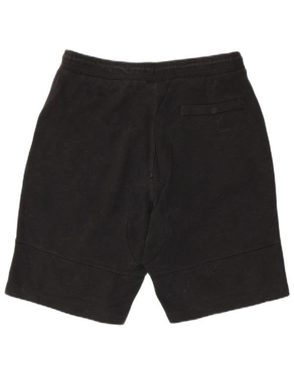 Shorts esportivos masculinos NIKE grandes de algodão preto