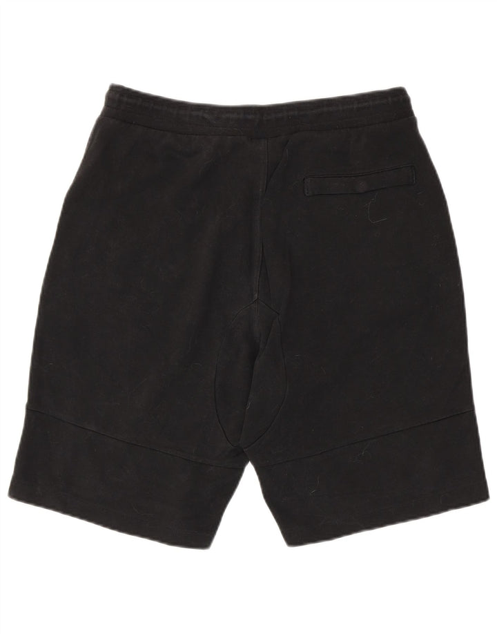 Shorts esportivos masculinos NIKE grandes de algodão preto