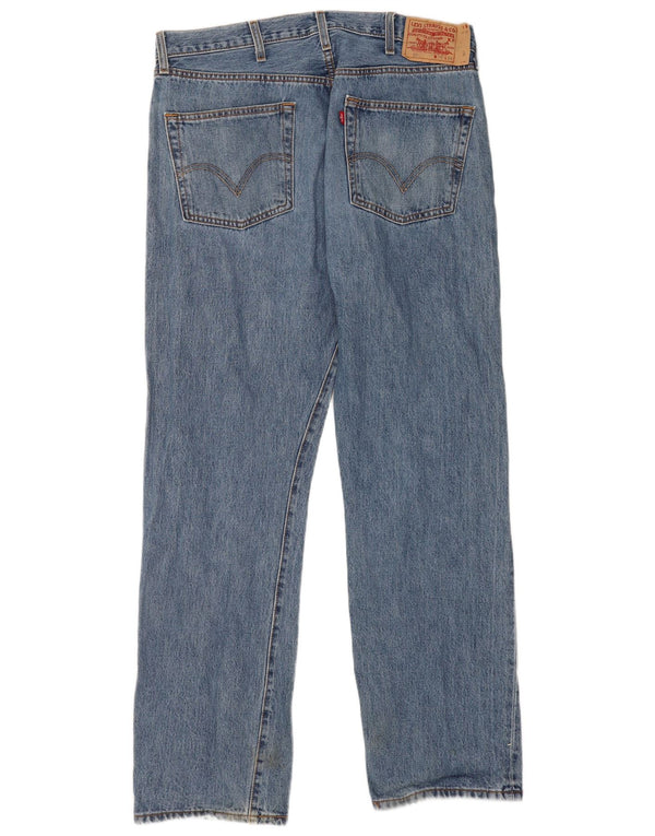 Levi's Masculino 501 Straight Jeans W38 L34 Azul Algodão Clássico