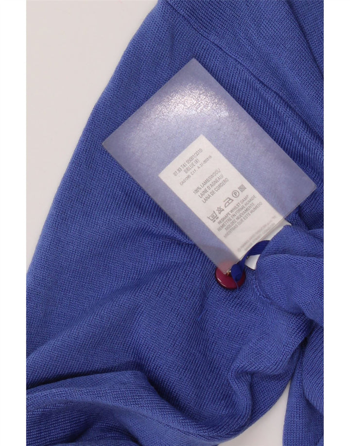 Suéter Marks & Spencer feminino St. Michael Cardigan Reino Unido 8 pequeno azul