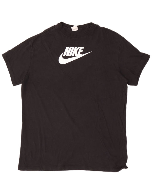 Camiseta masculina Nike Loose Fit Graphic Top 2XL de algodão preto