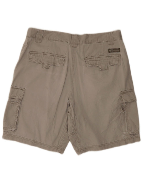Columbia Mens Cargo Shorts W30 Médio Algodão Cinza