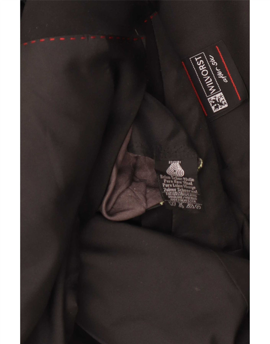 Jaqueta blazer masculina Wilvorst com 1 botão Reino Unido 40 grande preta de lã nova