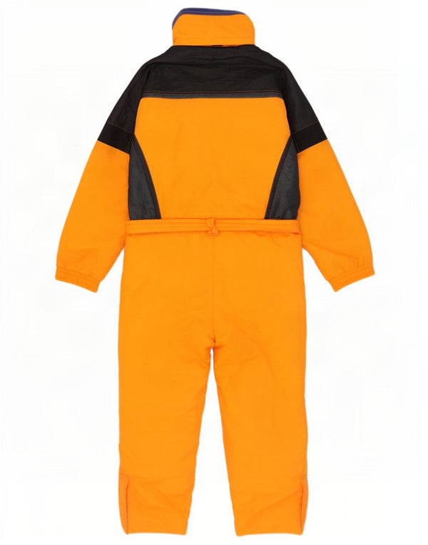Macacão masculino de esqui com capuz Brugi UK 42 grande laranja colorblock poliamida