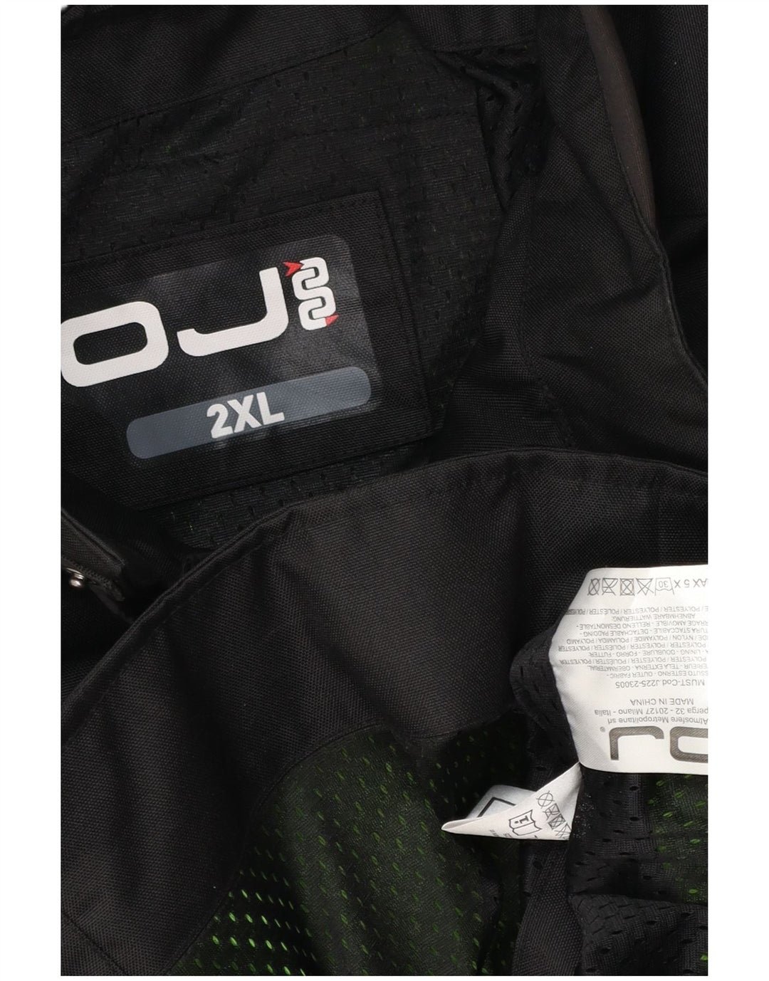 Jaqueta utilitária vintage masculina Moto Racer Reino Unido 44 2XL poliéster preto