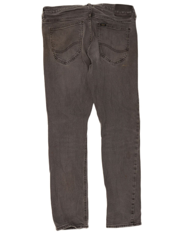 Lee Mens Luke Slim Jeans W34 L32 Grey Cotton