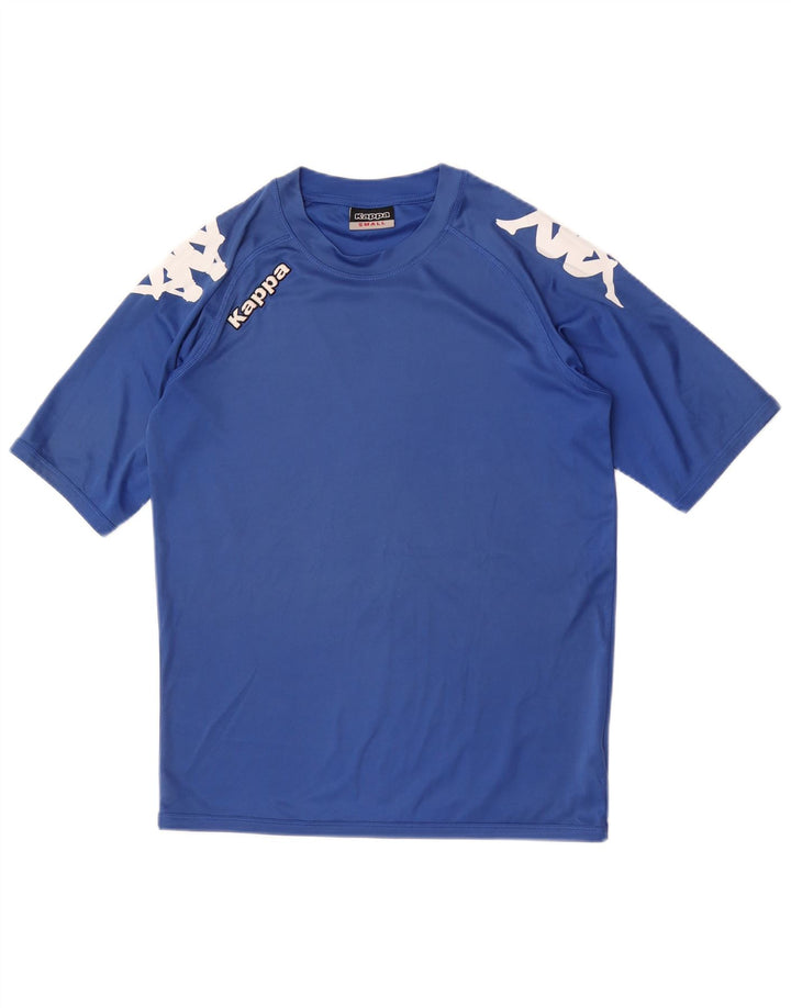 Camiseta gráfica masculina Kappa Top pequeno azul