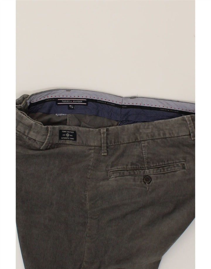 TOMMY HILFIGER Mens Straight Corduroy Trousers W38 L24 Grey Vintage Tommy Hilfiger and Second-Hand Tommy Hilfiger from Messina Hembry 