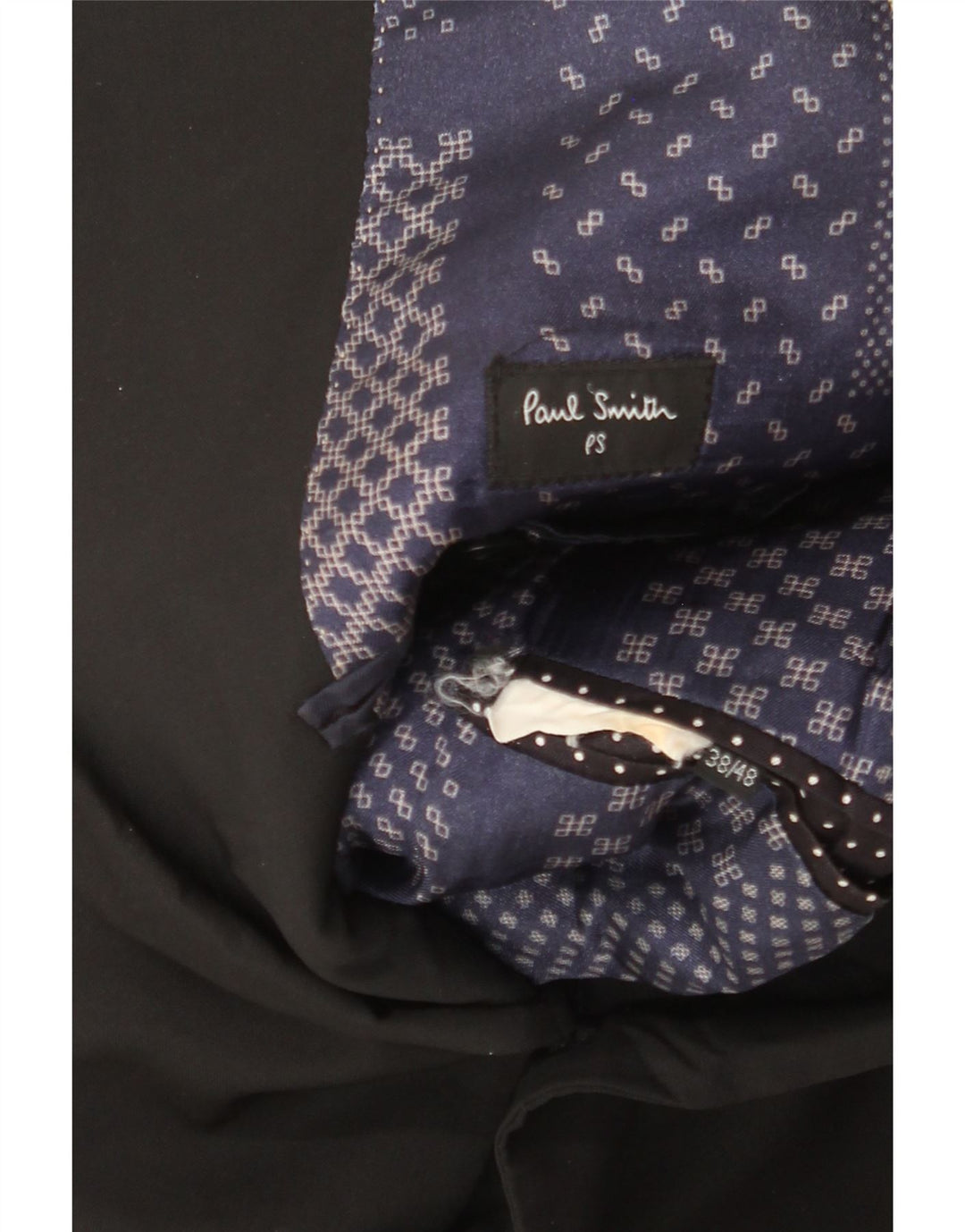 Jaqueta blazer masculina de 2 botões Paul Smith Reino Unido 38 médio preto