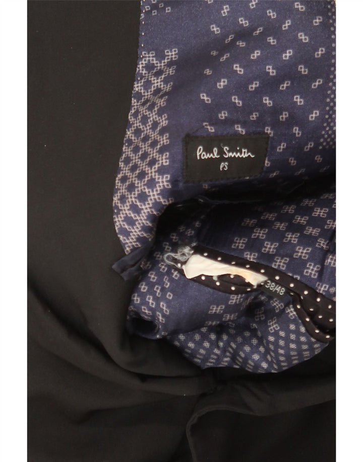 Jaqueta blazer masculina de 2 botões Paul Smith Reino Unido 38 médio preto