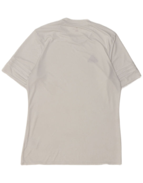 Camiseta Adidas Masculina Climalite Top Médio Poliéster Branco