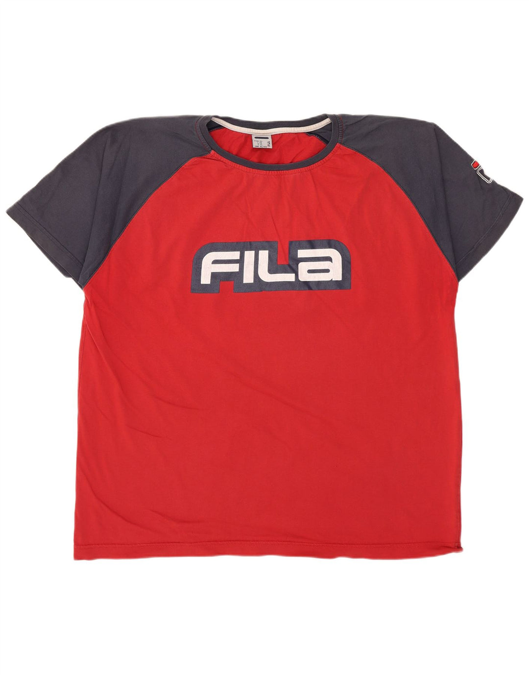 Camiseta masculina Fila Graphic Top XL vermelho colorblock
