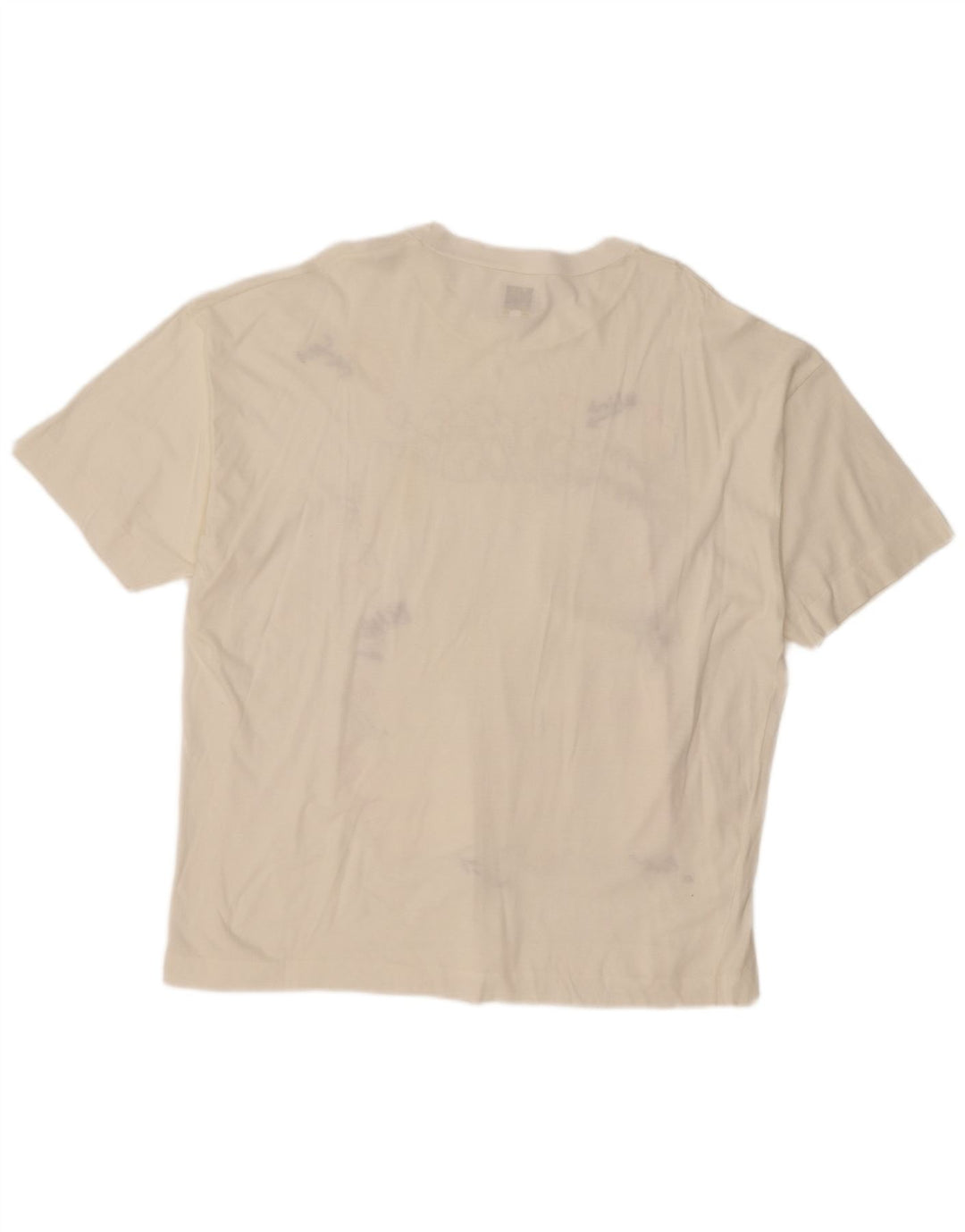 Camiseta masculina gráfica BENETTON XL Off White