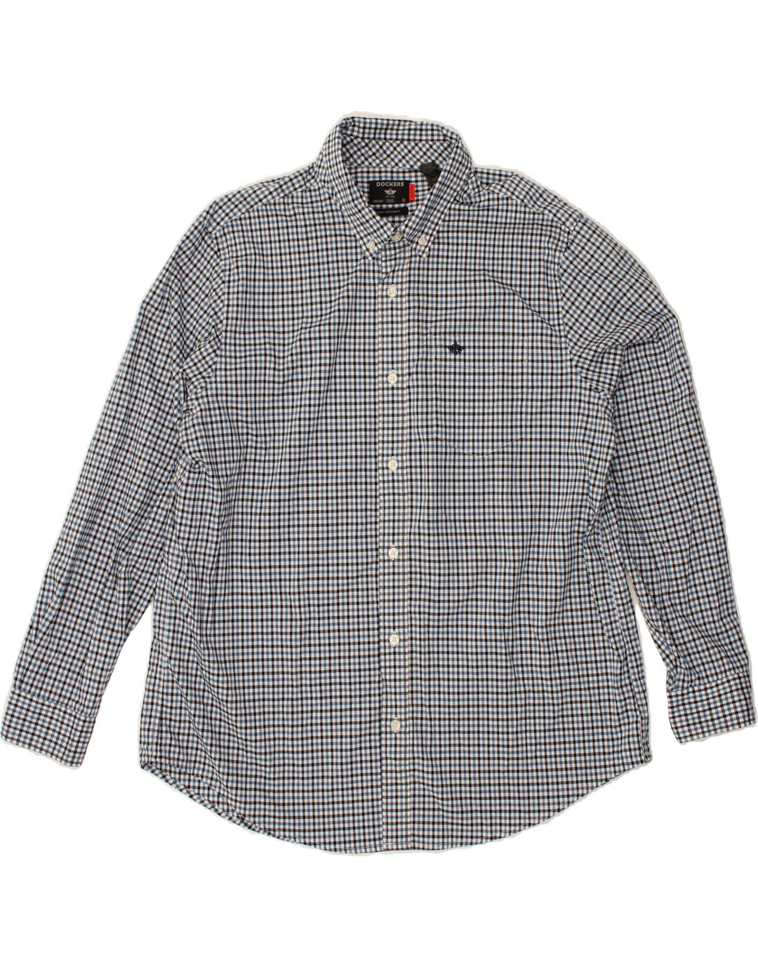 DOCKERS Mens Shirt Large Multicoloured Check Vintage Dockers and Second-Hand Dockers from Messina Hembry 