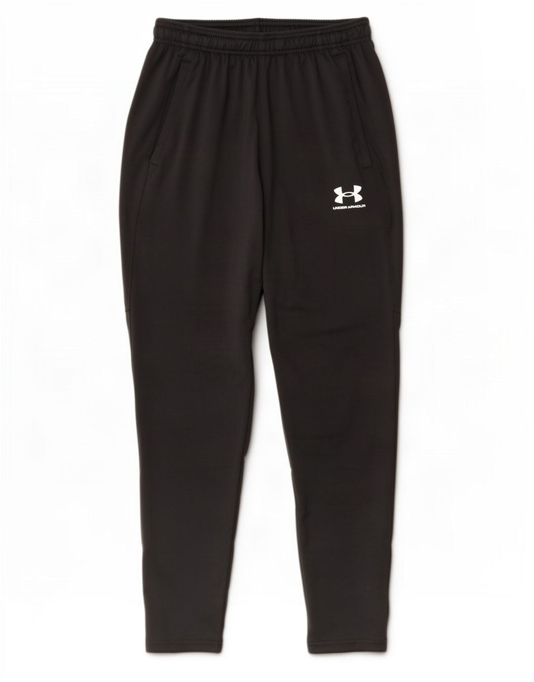 Calça de treino masculina Under Armour em poliéster preto médio