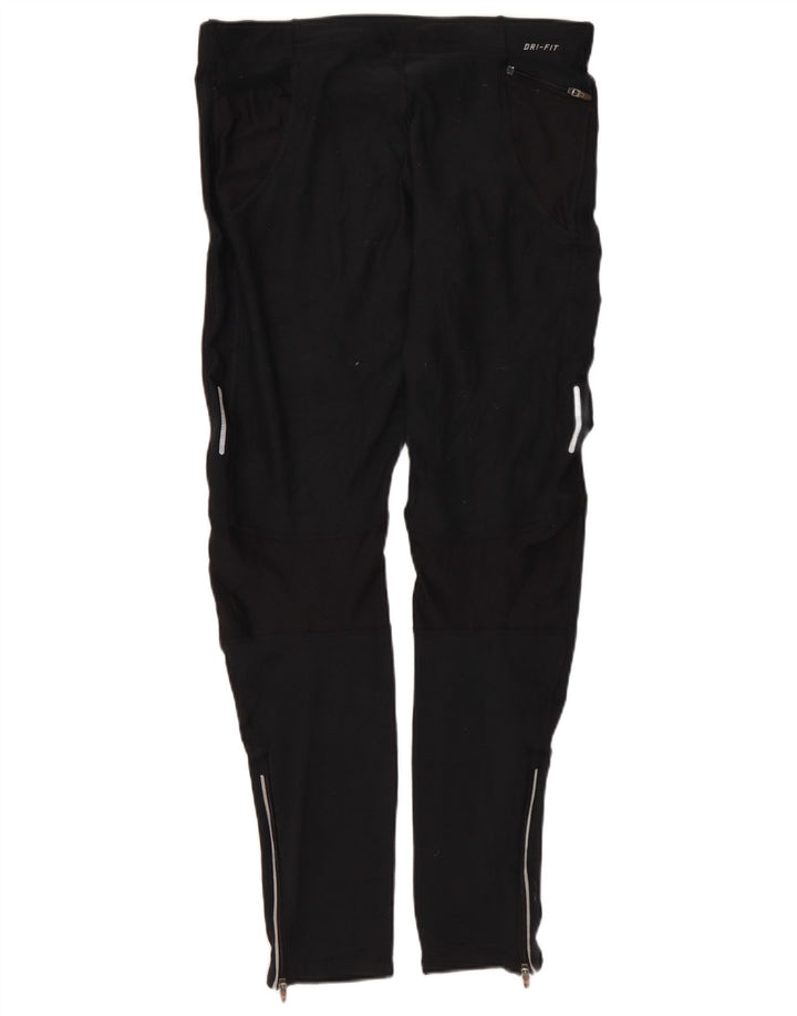 Leggings Nike Dri Fit Femininas UK 12 Médio Preto Poliéster