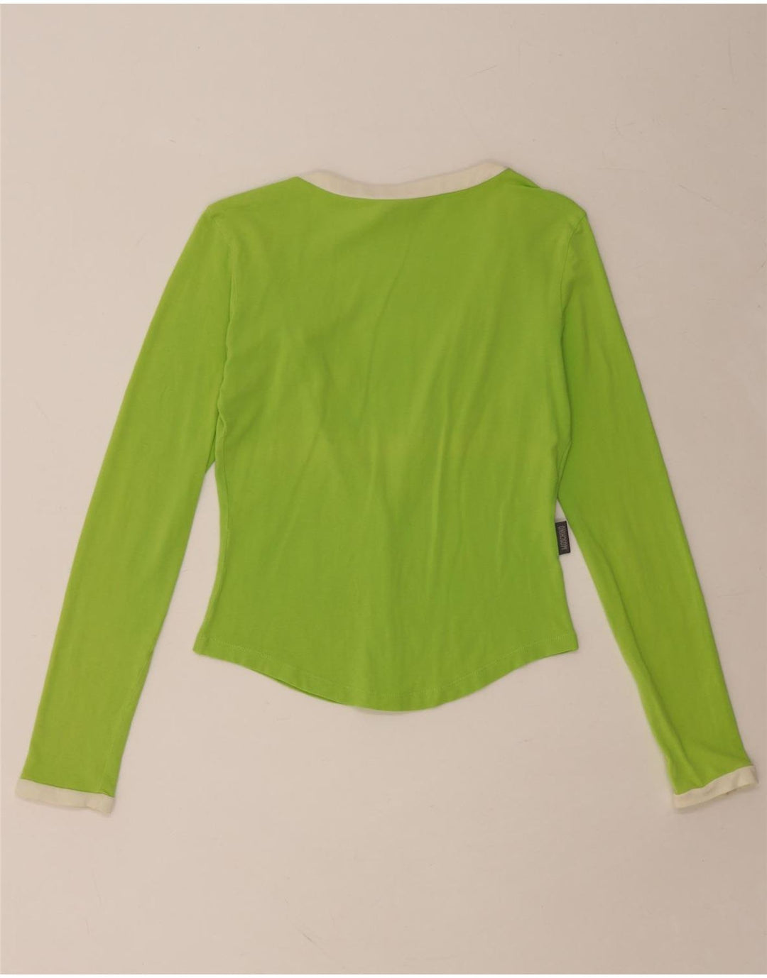 Top cardigã feminino MOSCHINO UK 14 verde médio