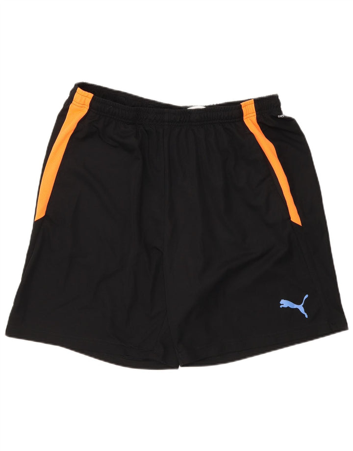 Shorts esportivos masculinos Puma XL preto colorblock poliéster