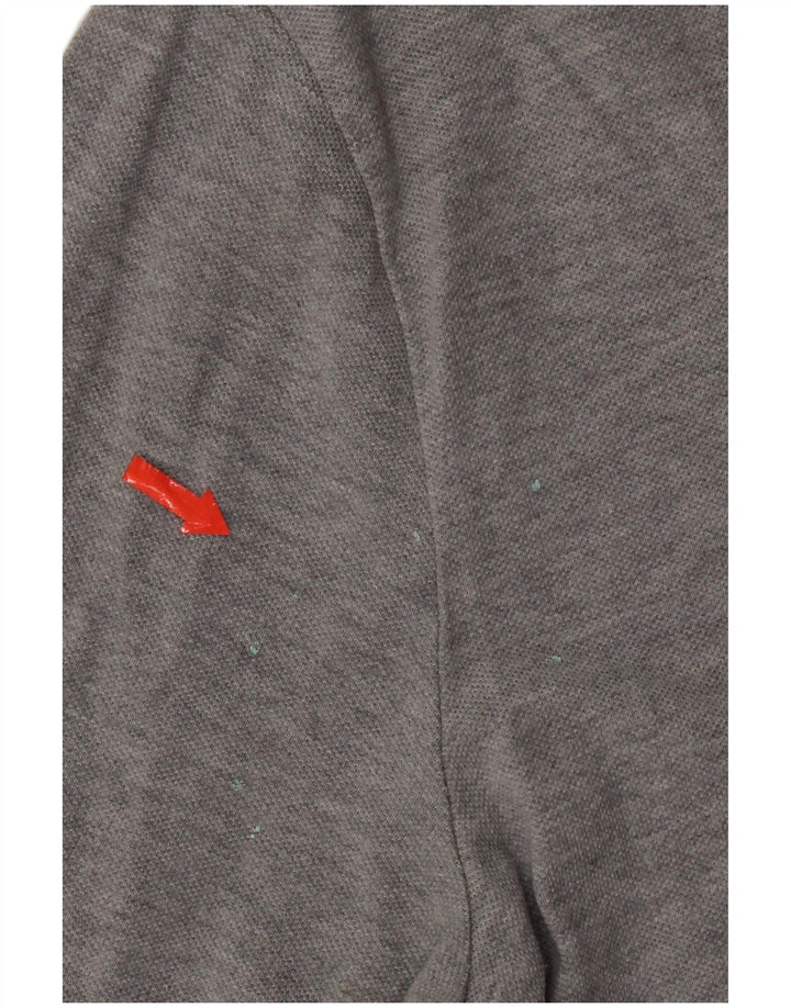 Camisa polo masculina Nike XL cinza manchada de algodão