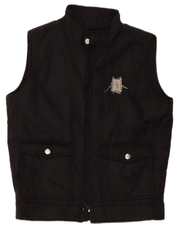 Colete acolchoado masculino Refrigue UK 36 pequeno nylon preto