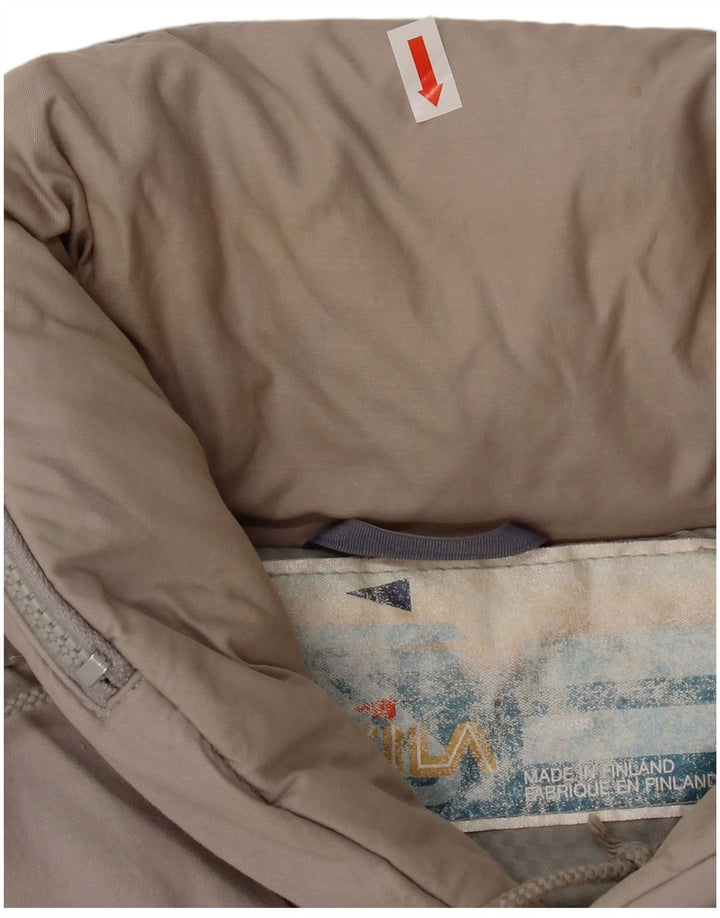 Jaqueta masculina Skila acolchoada com capuz EU 50 grande algodão cinza