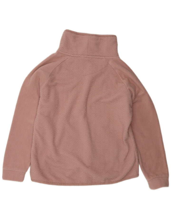 Suéter de lã feminino Weird Fish Reino Unido 16 grande rosa Argyle/poliéster diamante
