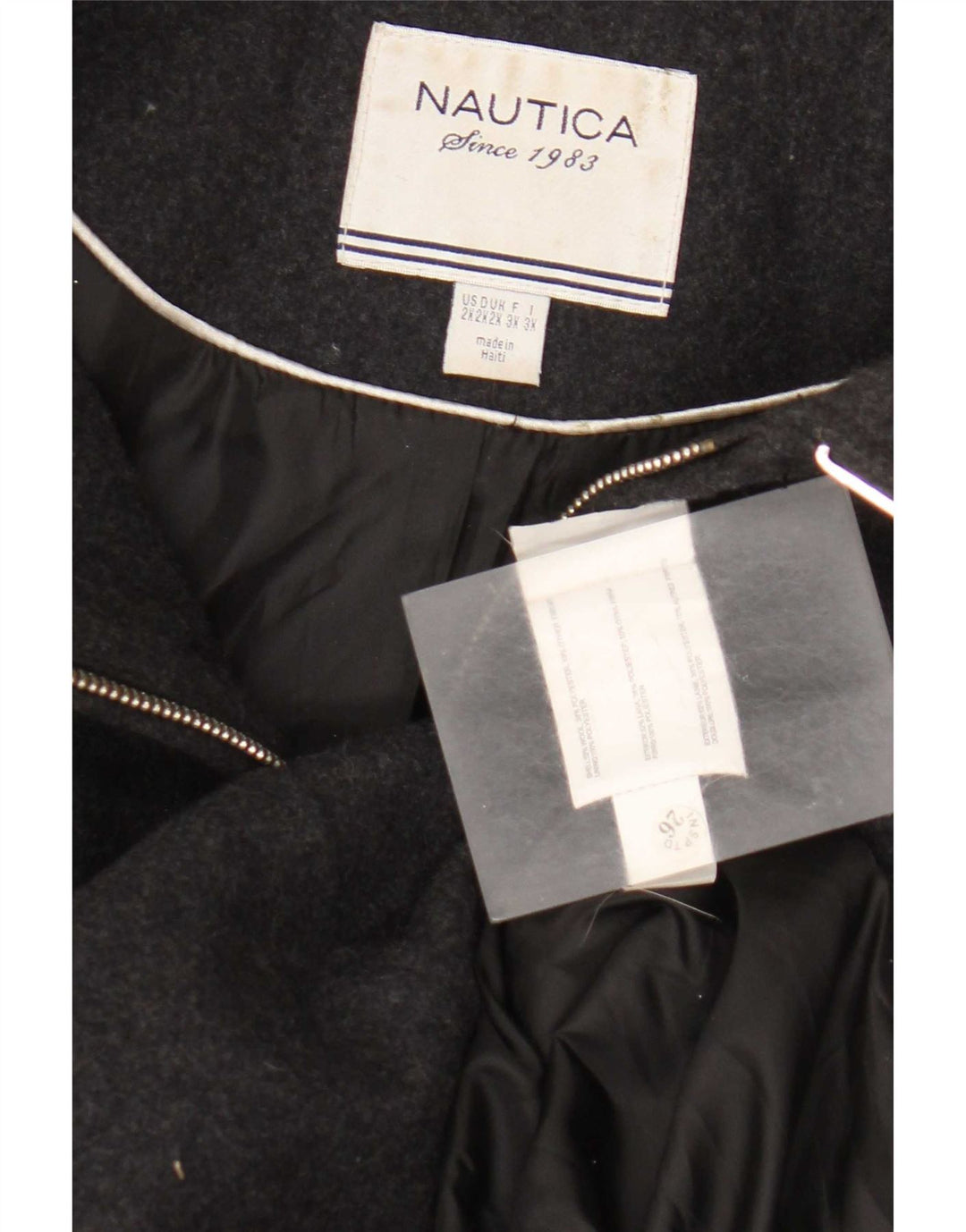 Jaqueta bomber feminina Nautica UK 20 2XL lã cinza