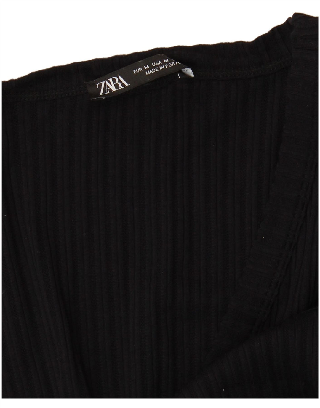 Vestido camiseta feminino Zara Reino Unido 14 médio preto
