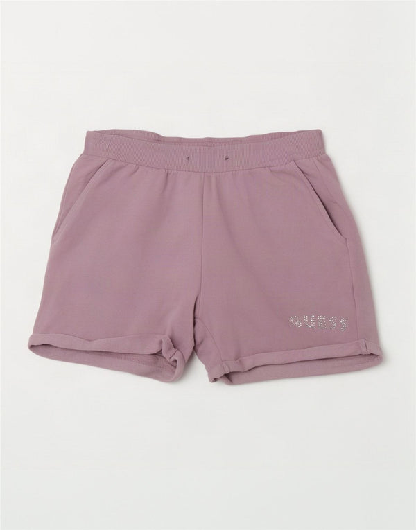 Calções desportivos Guess para meninas 13-14 anos algodão roxo