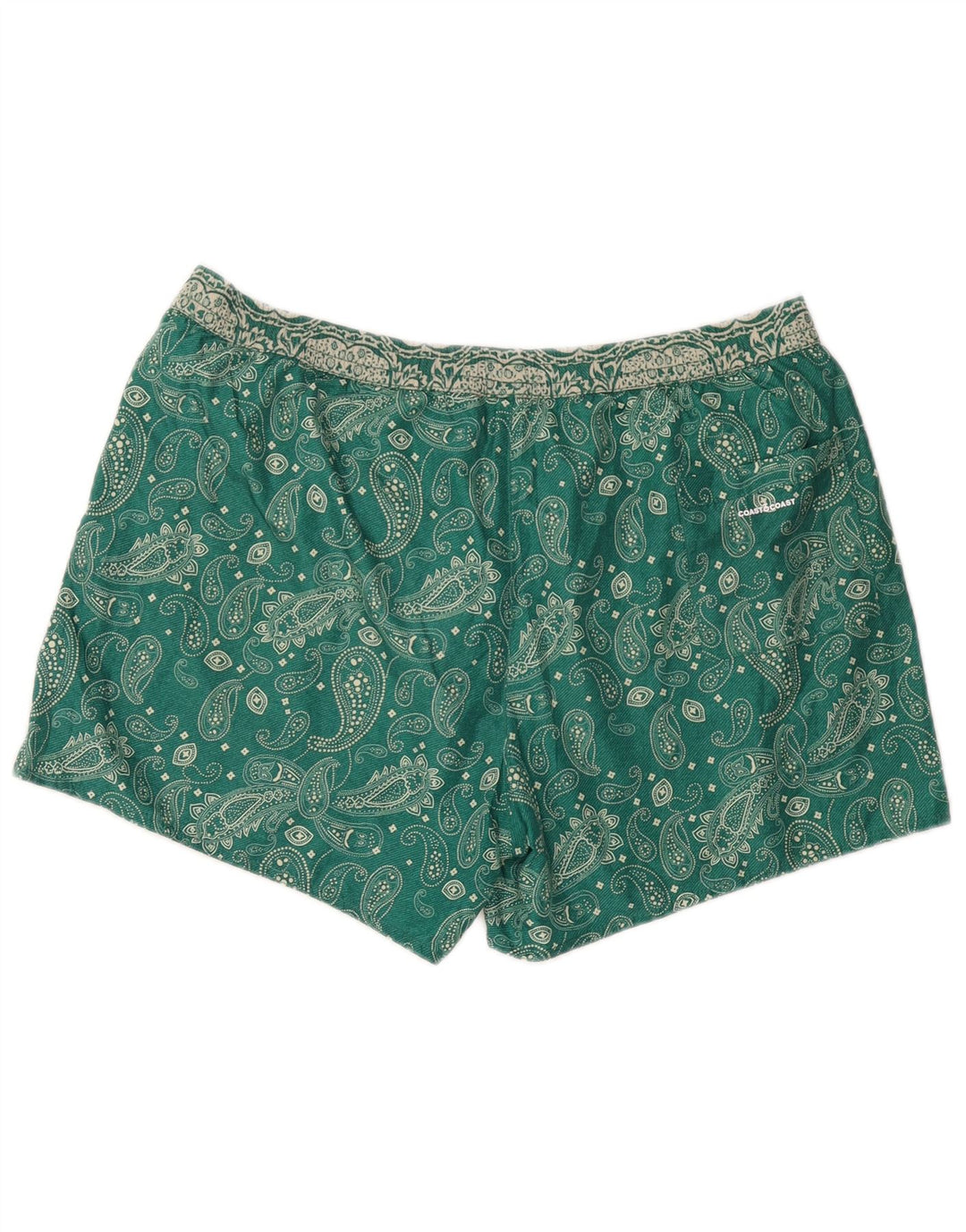 COAST Calção de banho masculino grande verde Paisley