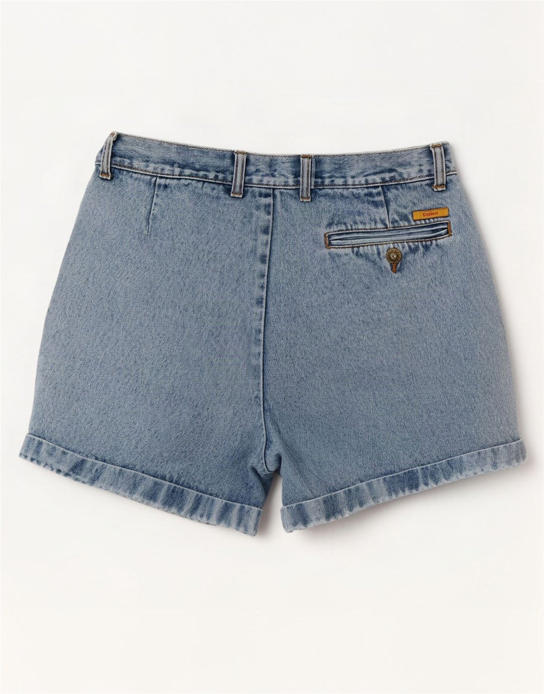 Shorts jeans feminino Explorer W32 grande algodão azul