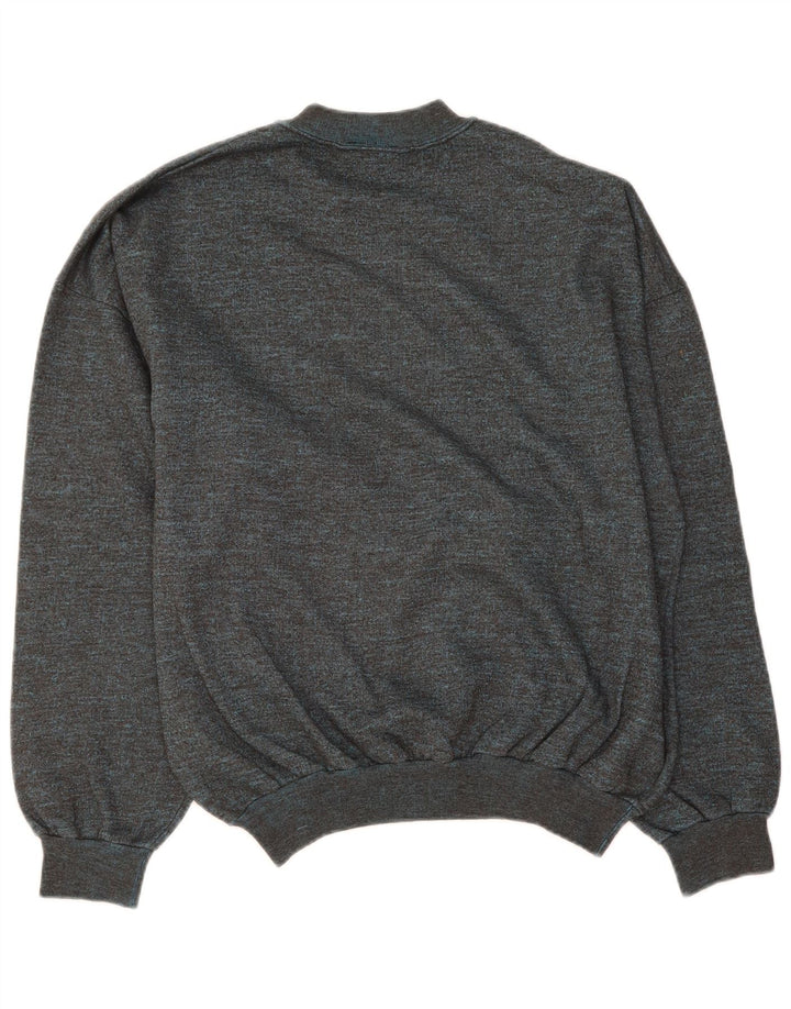 Suéter masculino VINTAGE XL azul manchado