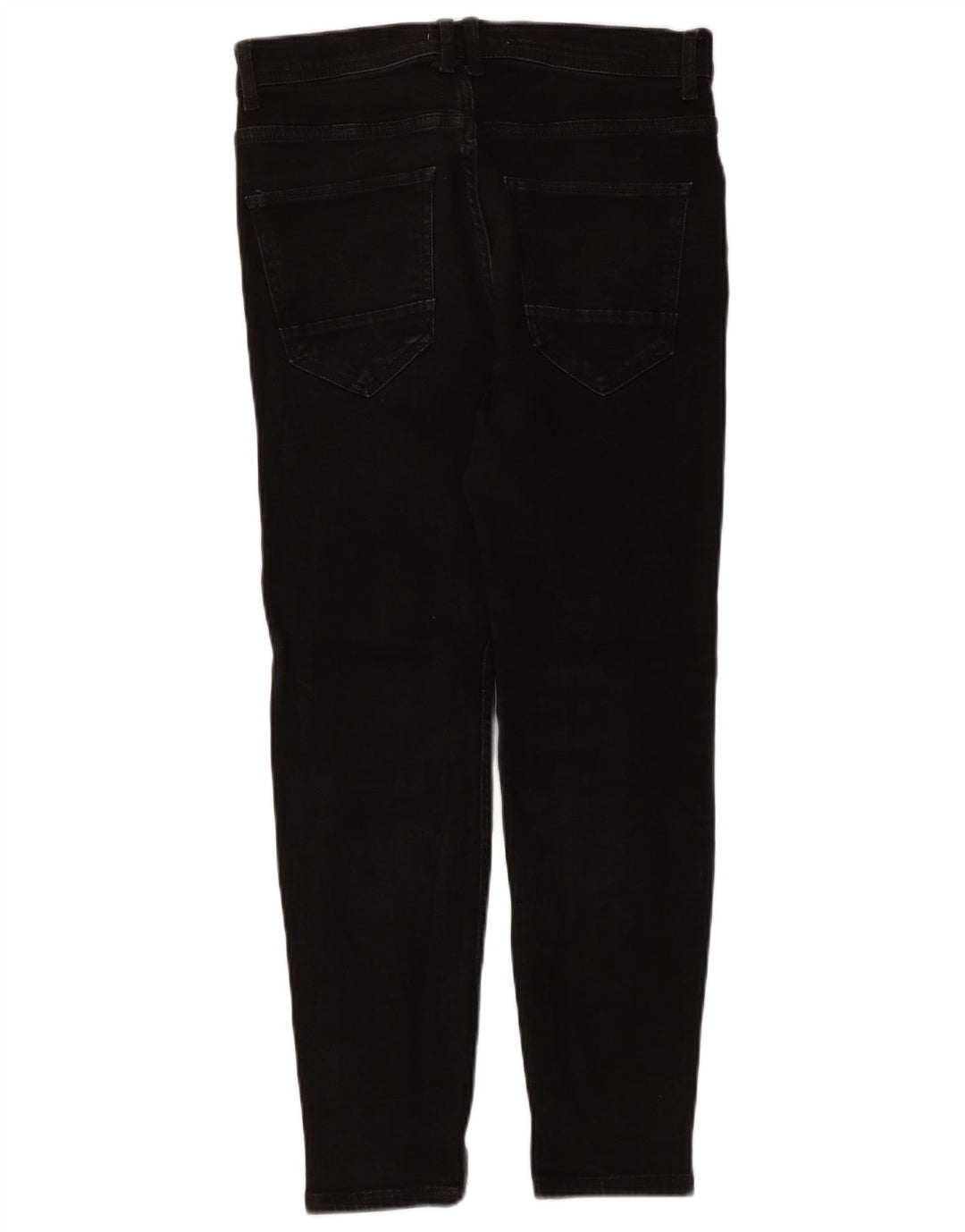 Zara Mens Jeans Cropped EU 40 Médio W31 L25 Preto