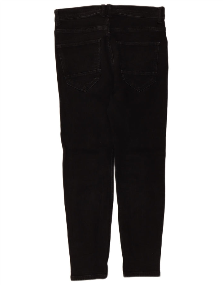 Zara Mens Jeans Cropped EU 40 Médio W31 L25 Preto