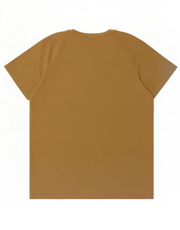 Hugo Boss Mens Graphic T-Shirt Top XL Khaki Colourblock Cotton