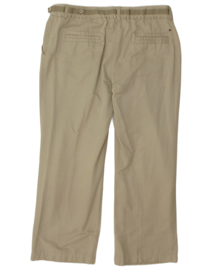 Calça feminina casual TOMMY HILFIGER UE 42 grande W34 L27 bege