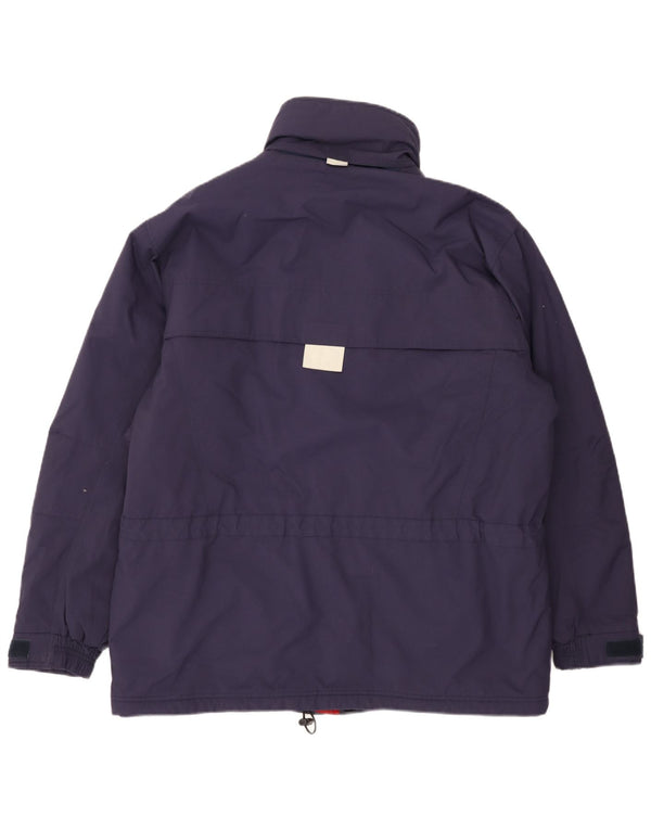 Jaqueta corta-vento masculina Reusch UK 40 grande azul marinho poliamida