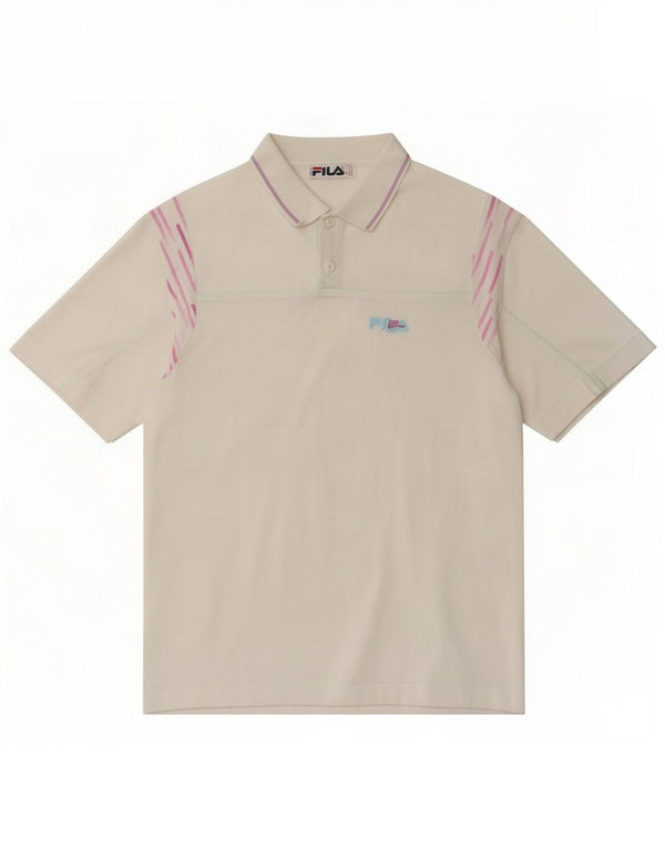 Camisa polo masculina Fila IT 50 médio branco
