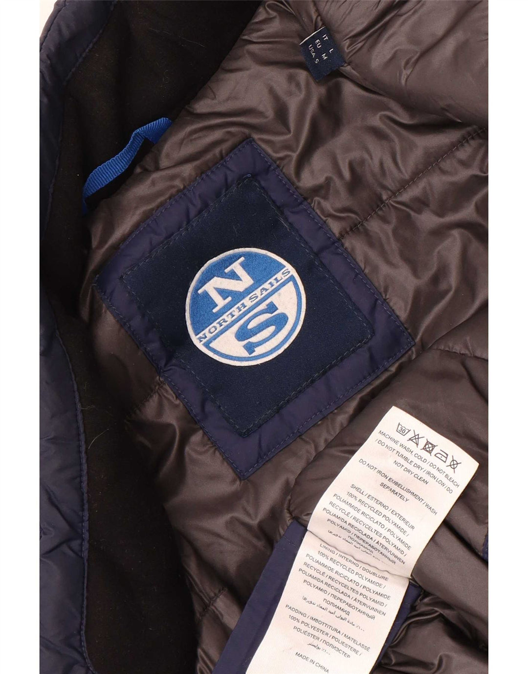 Jaqueta bomber masculina North Sails UK 38 poliamida azul marinho médio