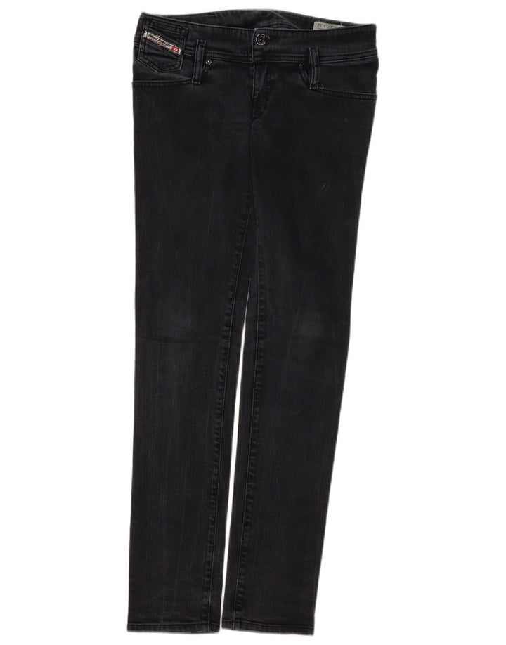 DIESEL Feminino Matic Slim Jeans W27 L32 Algodão Preto