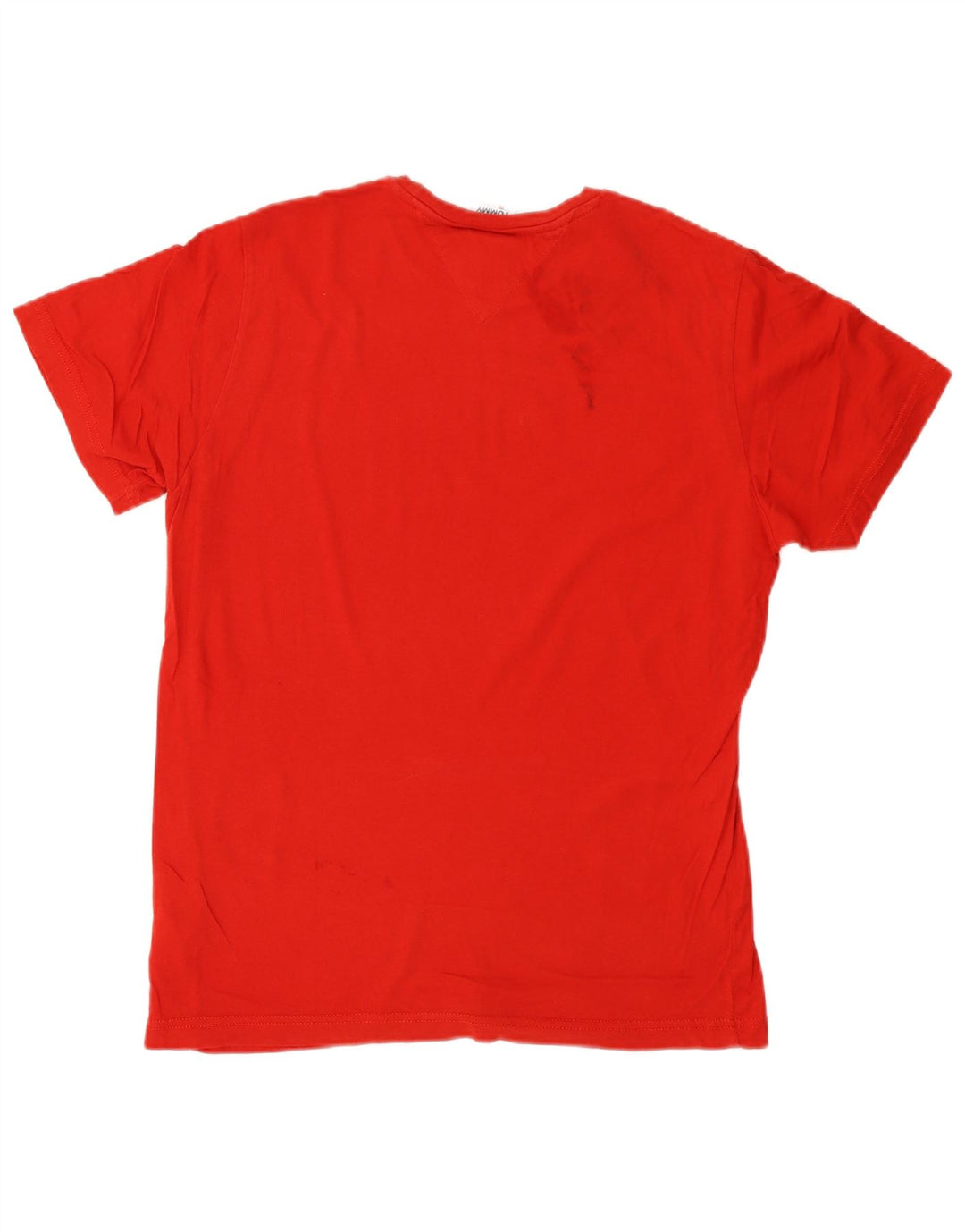 Camiseta masculina TOMMY HILFIGER com estampa gráfica pequena de algodão vermelho