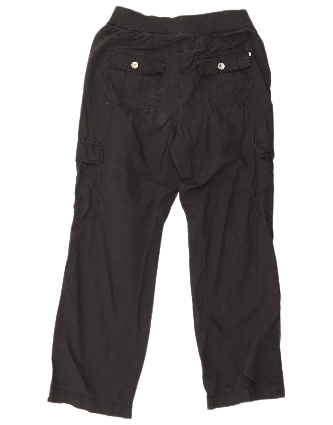 Calça cargo feminina reta Dkny pequena W29 L29 algodão preto