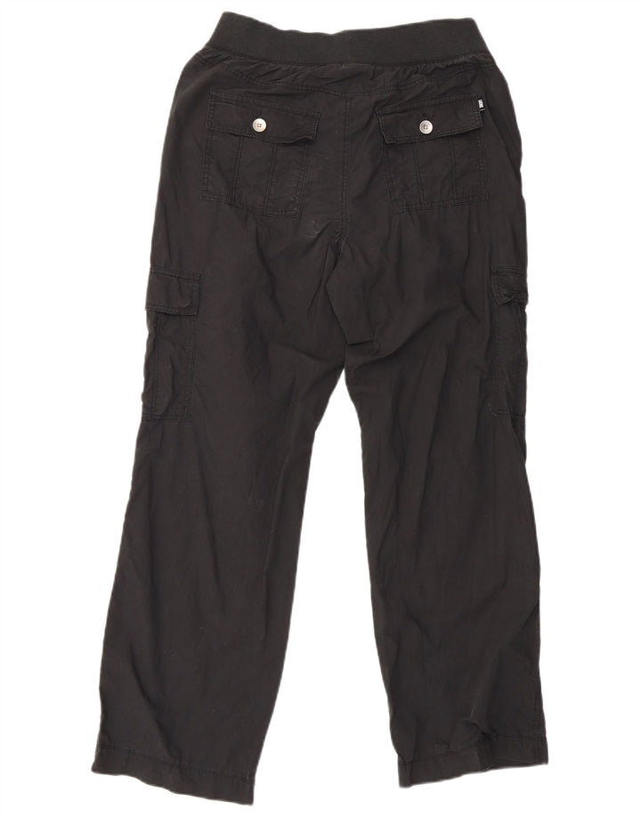 Calça cargo feminina reta Dkny pequena W29 L29 algodão preto
